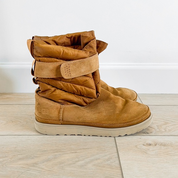 Super Rare Ugg Thinsulate Weather Chestnut Puffer Boots - Picture 2 of 10